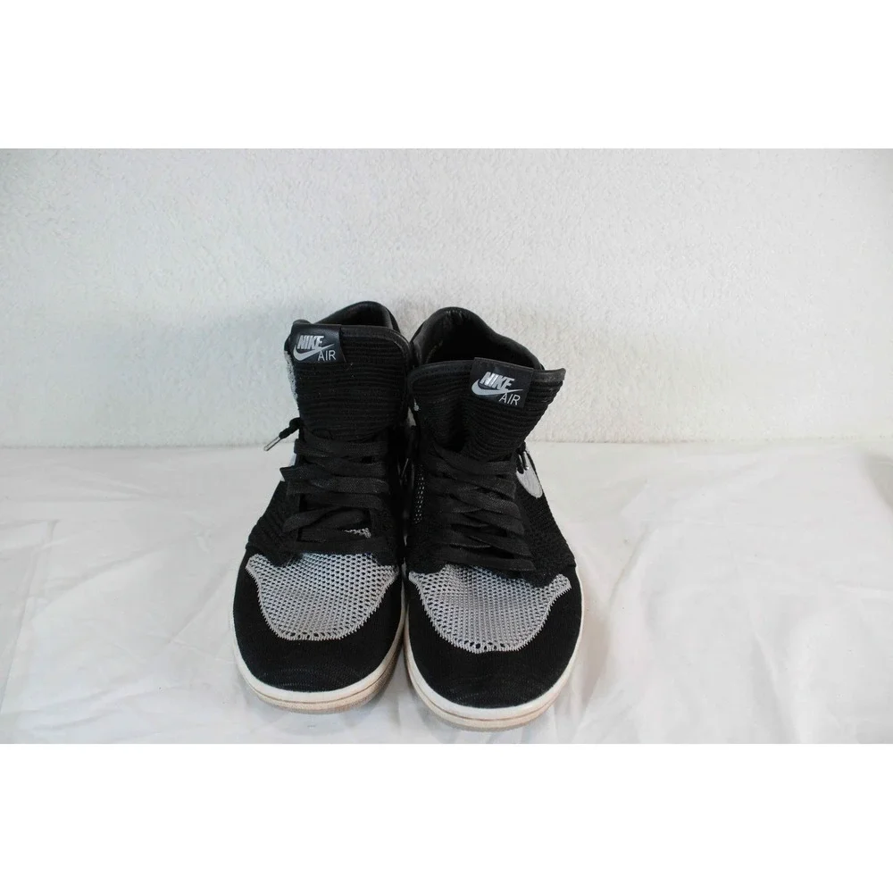 Air Jordan 1 Retro High Flyknit Shadow Black‎ Wolf Grey 919704-003 Mens 10.5